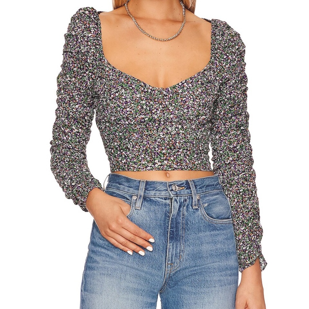 ASTR the Label Livie Floral Long Sleeve Top
